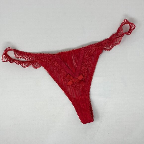 Agent Provocateur Fifi Red Thong AP3 Medium New - Picture 1 of 12